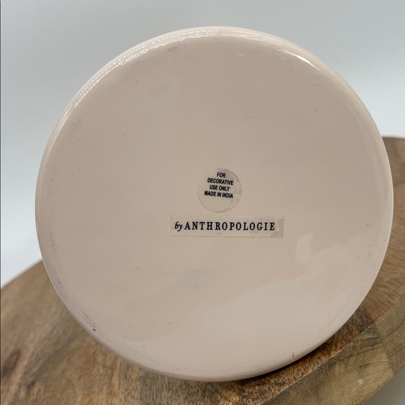 By Anthropologie Decorative Enamel Vase/Pitcher With Rattan Handle - Picture 6 of 9